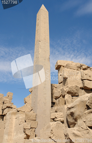 Image of obelisk at Precinct of Amun-Re in Egypt