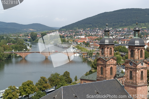 Image of Miltenberg aerial view in sunny ambiance