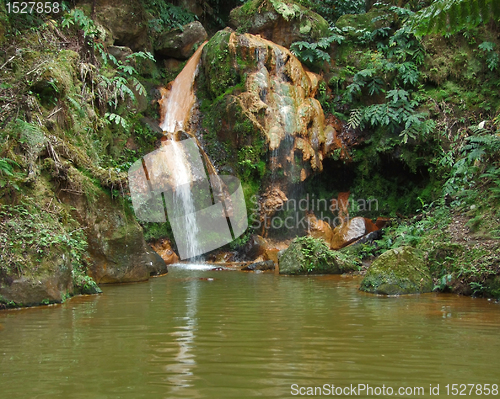 Image of waterfall at Sao Miguel Island