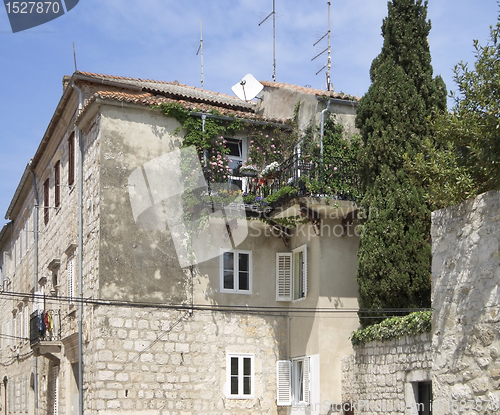 Image of house detail in Croatia