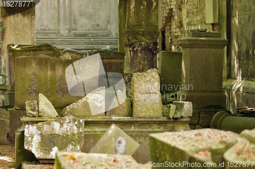 Image of detail of a old graveyard in Berlin