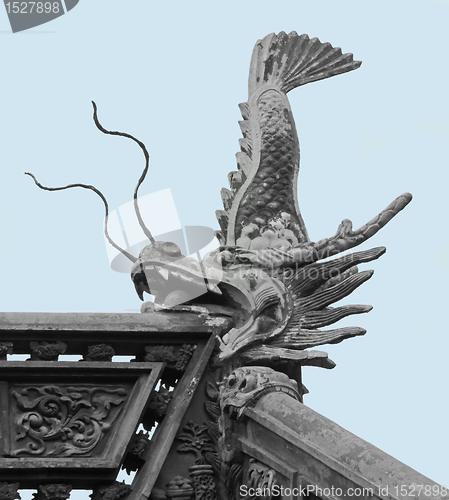 Image of sculpture in the Yuyuan Garden