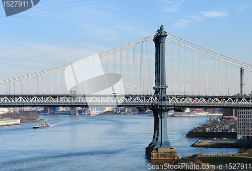Image of Manhattan Bridge and East River