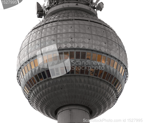 Image of detail of the Fernsehturm Berlin