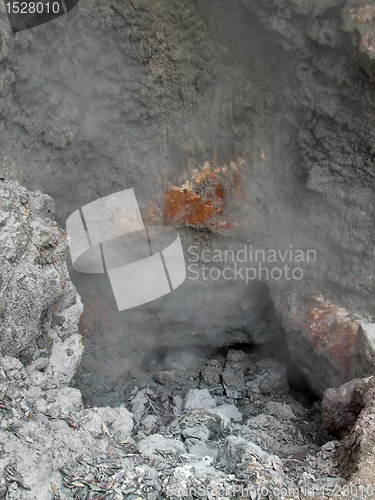 Image of stony hot spring detail