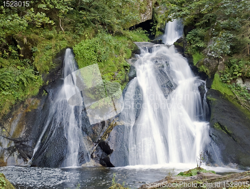 Image of idyllic Triberg Waterfalls