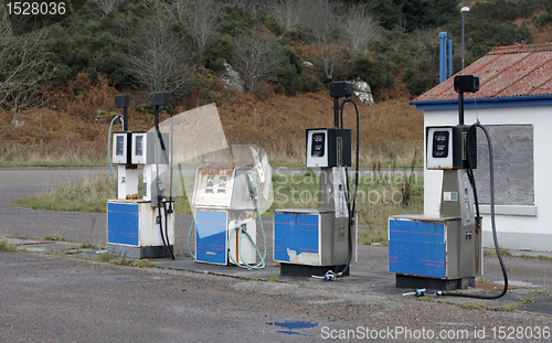 Image of nostalgic petrol station