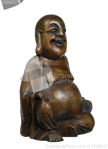 Image of dark wooden Buddha