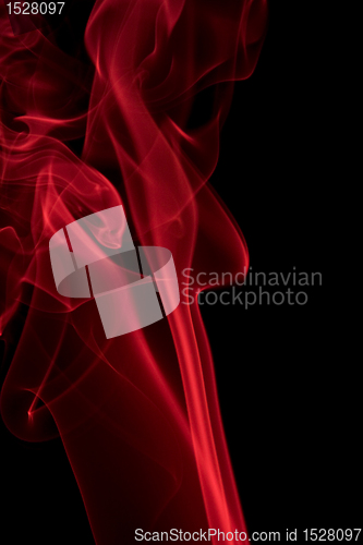 Image of red smoke detail