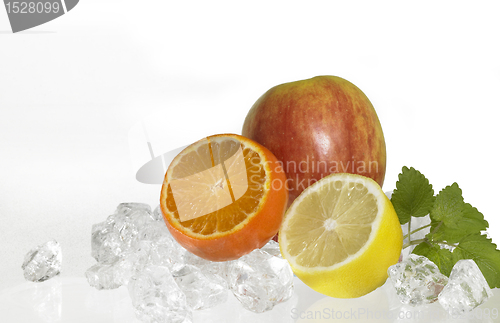 Image of iced fruits