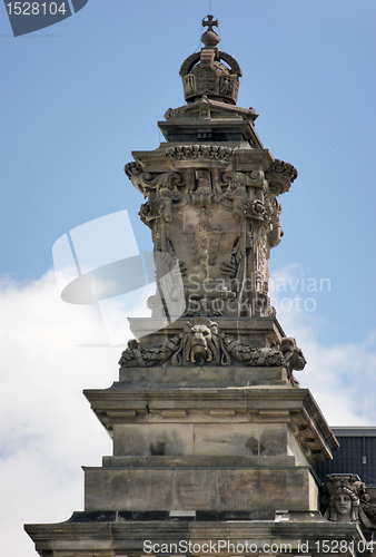 Image of rich ornamented detail of the Reichstag in Berlin