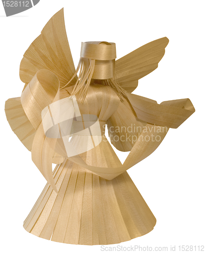 Image of wooden angel sculpture