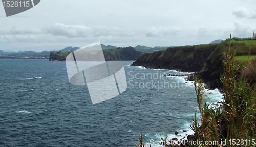 Image of stormy coastal scenery at the Azores