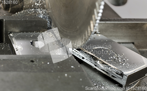 Image of halved hard disk drive