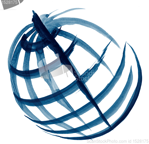 Image of globe illustration sketch