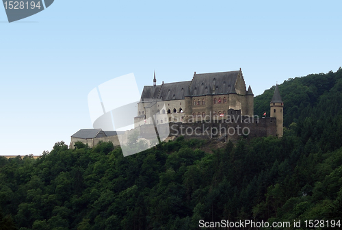 Image of idyllic Vianden Castle