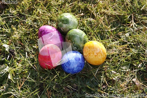 Image of easter eggs