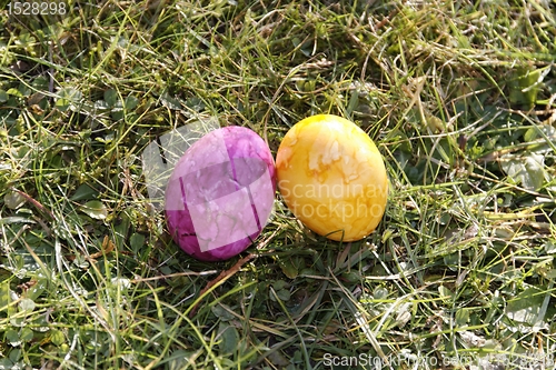 Image of easter eggs