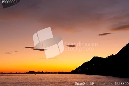 Image of Alicante at dusk