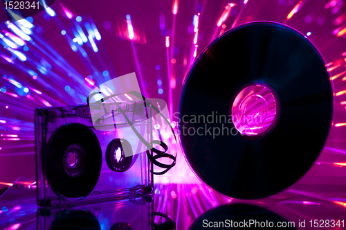 Image of Cassette tape and CD