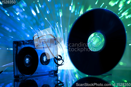 Image of Cassette tape and CD