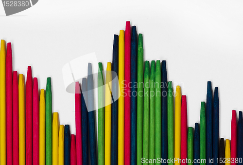 Image of Colorful background with sticks