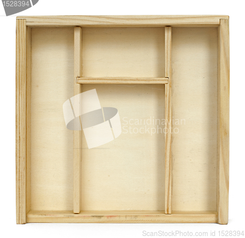 Image of Empty wooden box