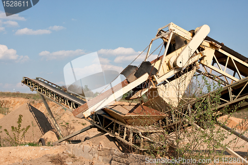 Image of Conveyor on site at gravel pit