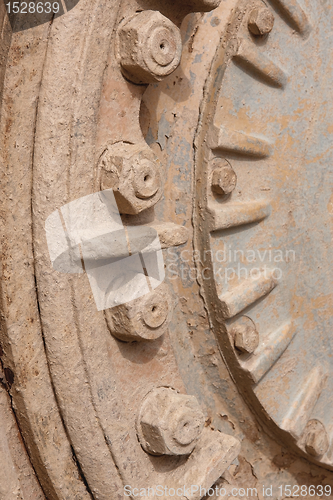 Image of Wheel Detail of front loaders 