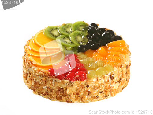 Image of cake with fresh fruits