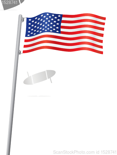 Image of USA flag isolated on white