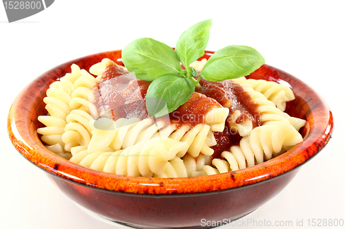 Image of Spirelli with tomato sauce