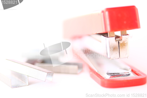 Image of A red stapler