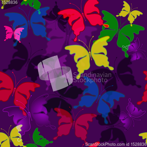 Image of Seamless dark violet pattern