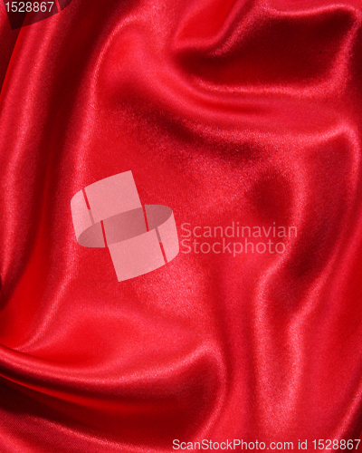 Image of Smooth elegant red silk can use as background Smooth elegant red