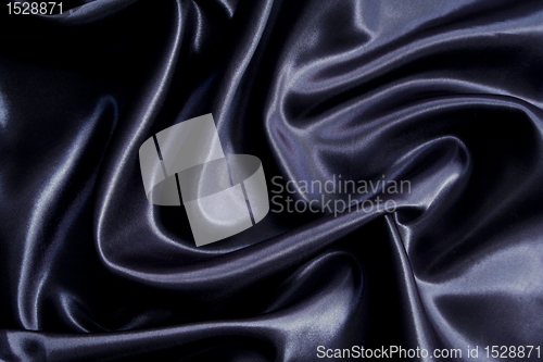 Image of Smooth elegant black silk can use as background 