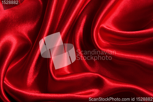 Image of Smooth elegant red silk as background 