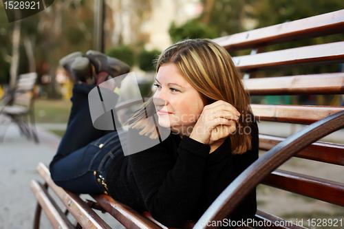 Image of Girl on a bench