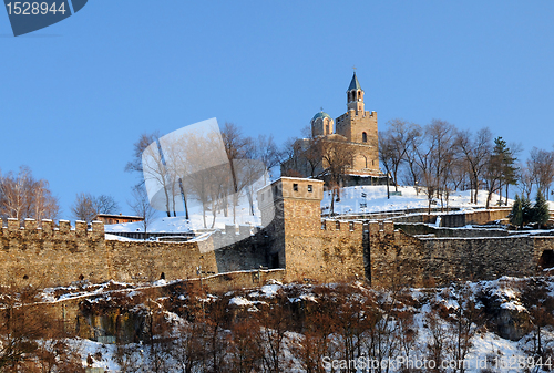 Image of Tsarevets Stronghold in the Winter