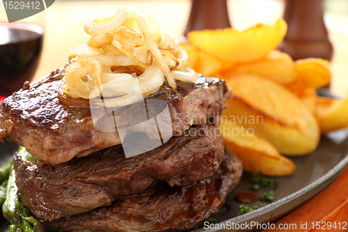 Image of Fried Onions And Steak