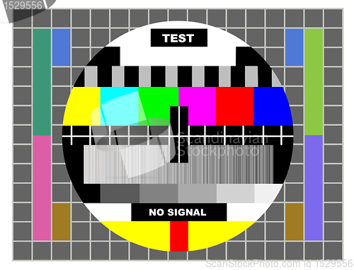 Image of tv color test pattern