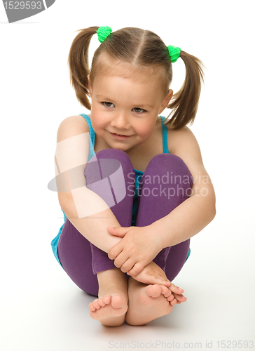 Image of Portrait of a cute little girl