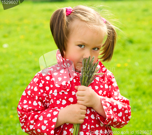 Image of Portrait of a cute little girl
