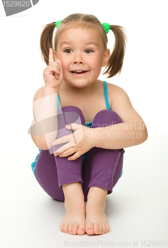 Image of Portrait of a cute little girl
