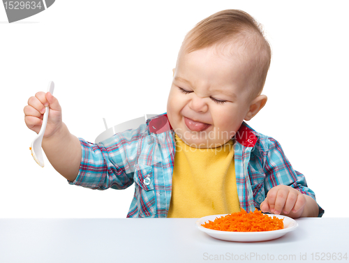 Image of Little boy refuses to eat