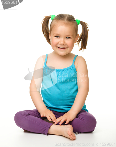 Image of Portrait of a cute little girl