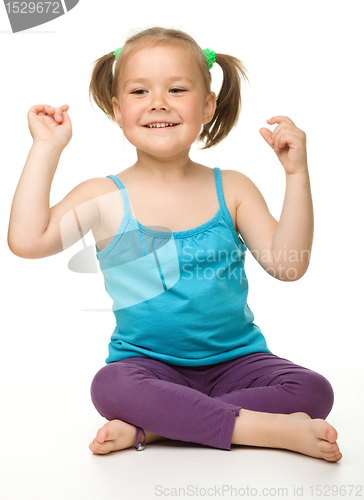 Image of Portrait of a cute little girl