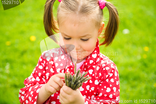 Image of Portrait of a cute little girl