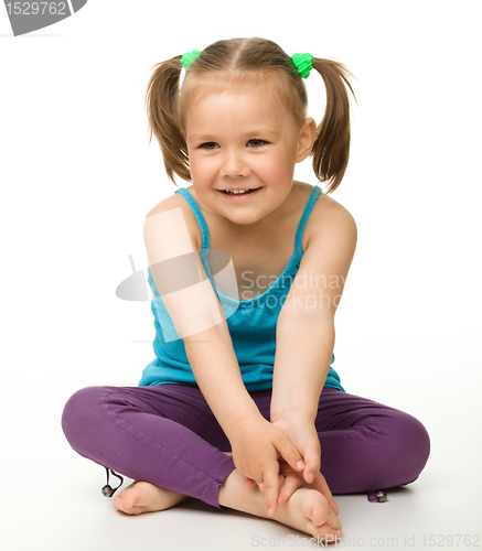 Image of Portrait of a cute little girl