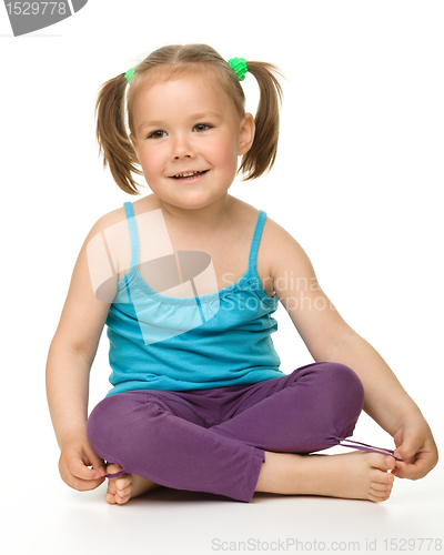 Image of Portrait of a cute little girl